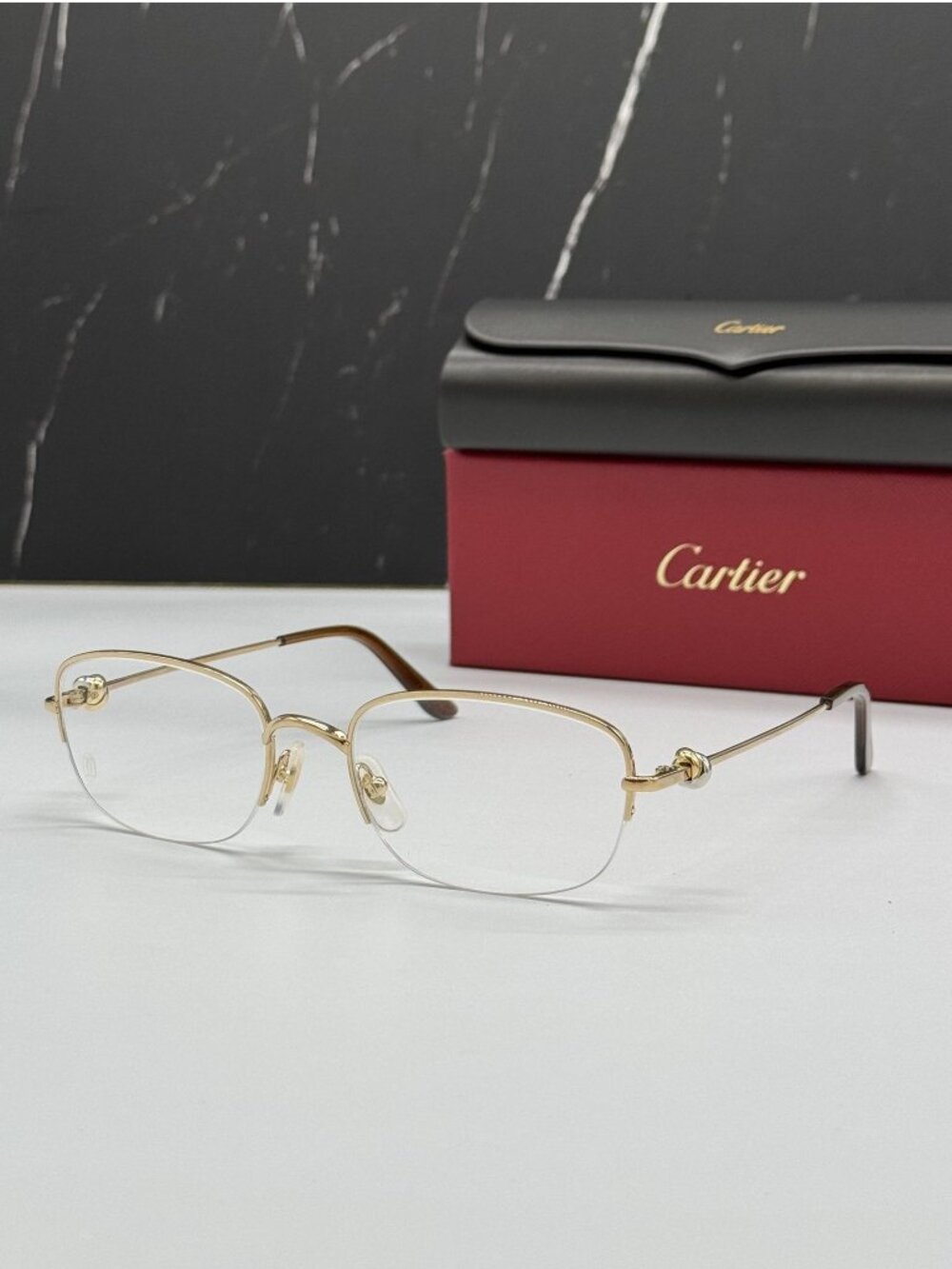NWT Cartier Gold Eyeglasses CT0374O 001 Authenitc